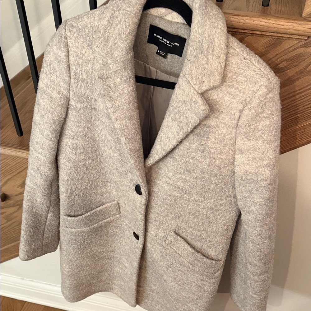 Marc New York Women's Beige Wool Blazer